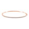 Diamond Bangle Bracelet in 14k Rose Gold