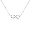 Diamond Infinity Necklace in 14k White Gold