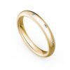 Flush Set Round Brilliant Diamond Eternity Band in 14k Yellow Gold